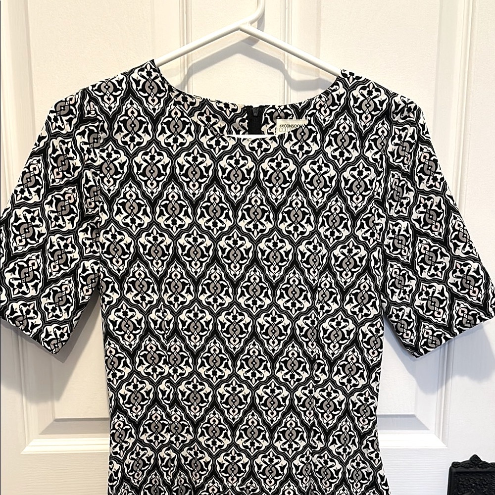 NWOT sz 4 Graphic Mini Dress